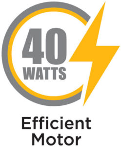 40-watts efficient motor