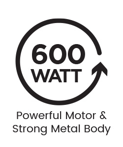 Powerful 600W Motor